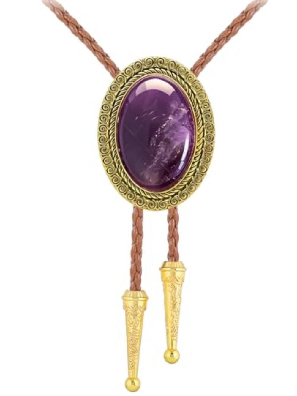 Bolo Tie for Men Western Cowboy Tie Necklace Native American Silver Bolo Tie